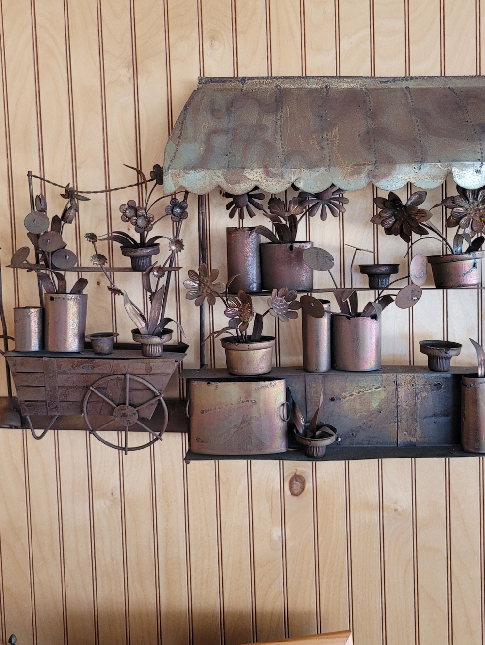 Vintage 3 D  Copper Wall Art Metal 1970